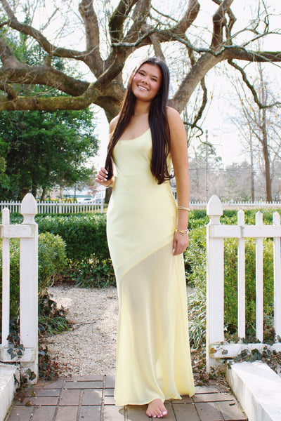 Pastel Yellow Maxi Dress