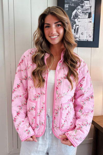 Hathaway Quilted Jacket (Pink)