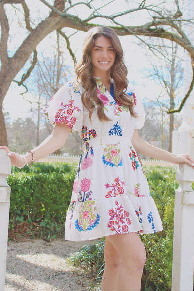 Claire Floral Mini Dress