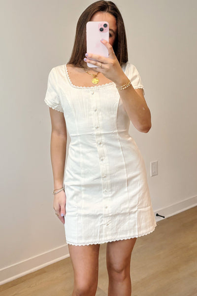 Halley Puff Sleeve Mini Dress