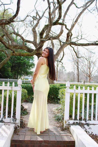 Pastel Yellow Maxi Dress