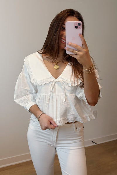 Mollie Embroidered Top