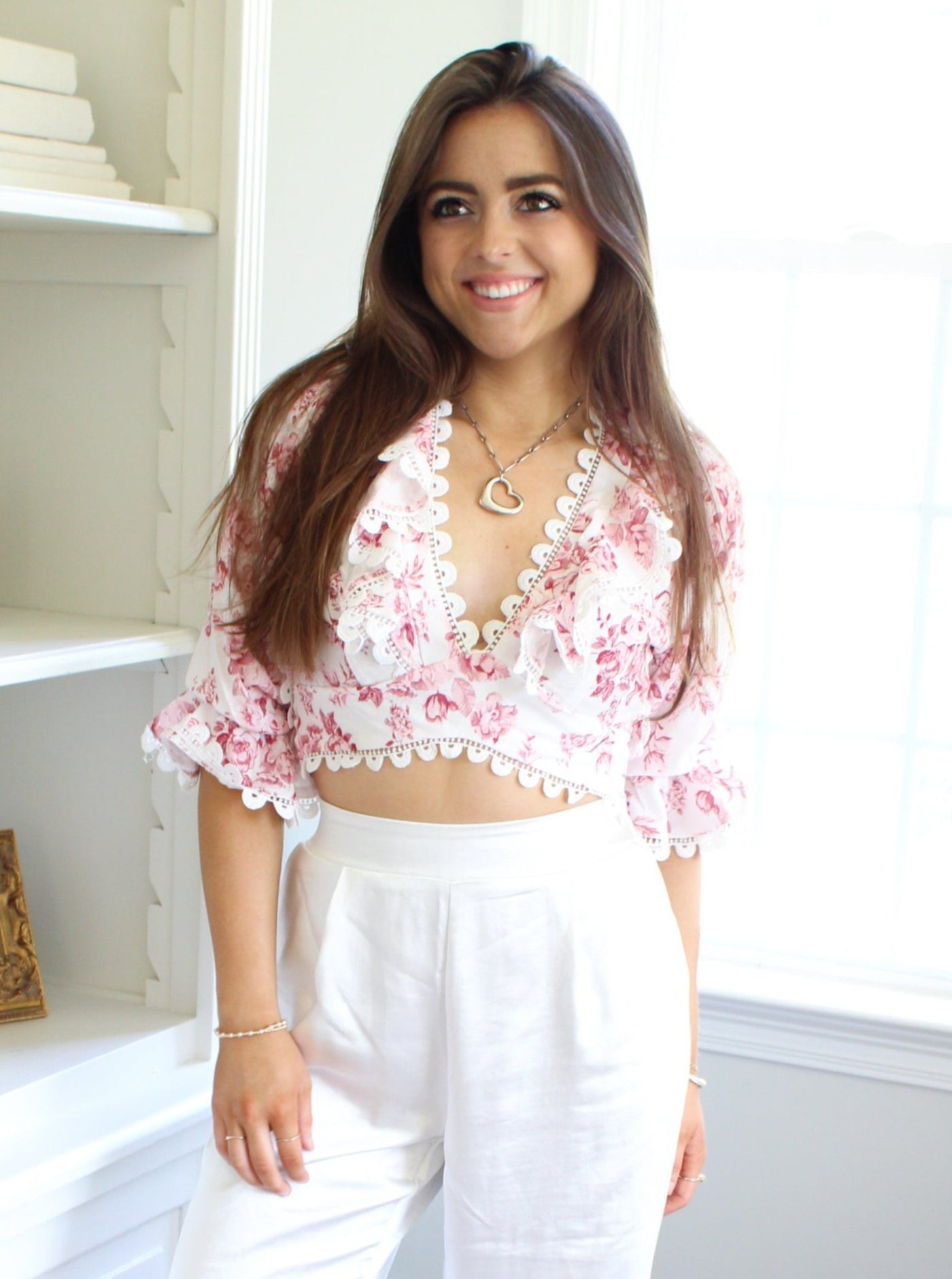 Ophelia Ruffled Crop Top