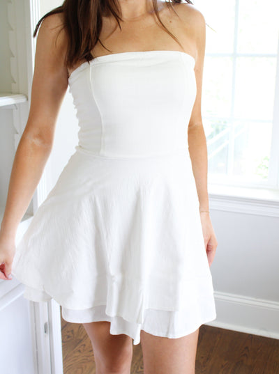 Misty Linen Mini Dress