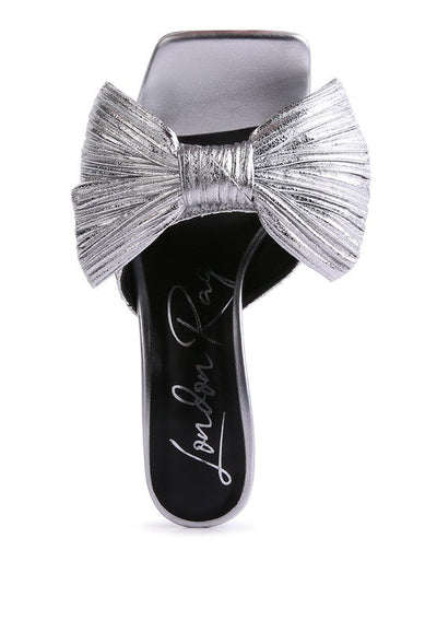 Wonderbuz Bow Heels (Silver)