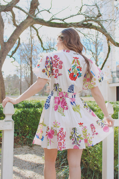 Claire Floral Mini Dress