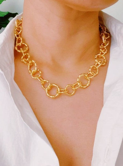Artfully Linked Chain Necklace