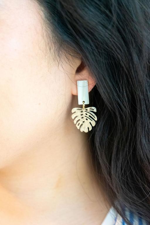 Mini Belize Earrings - Ivory