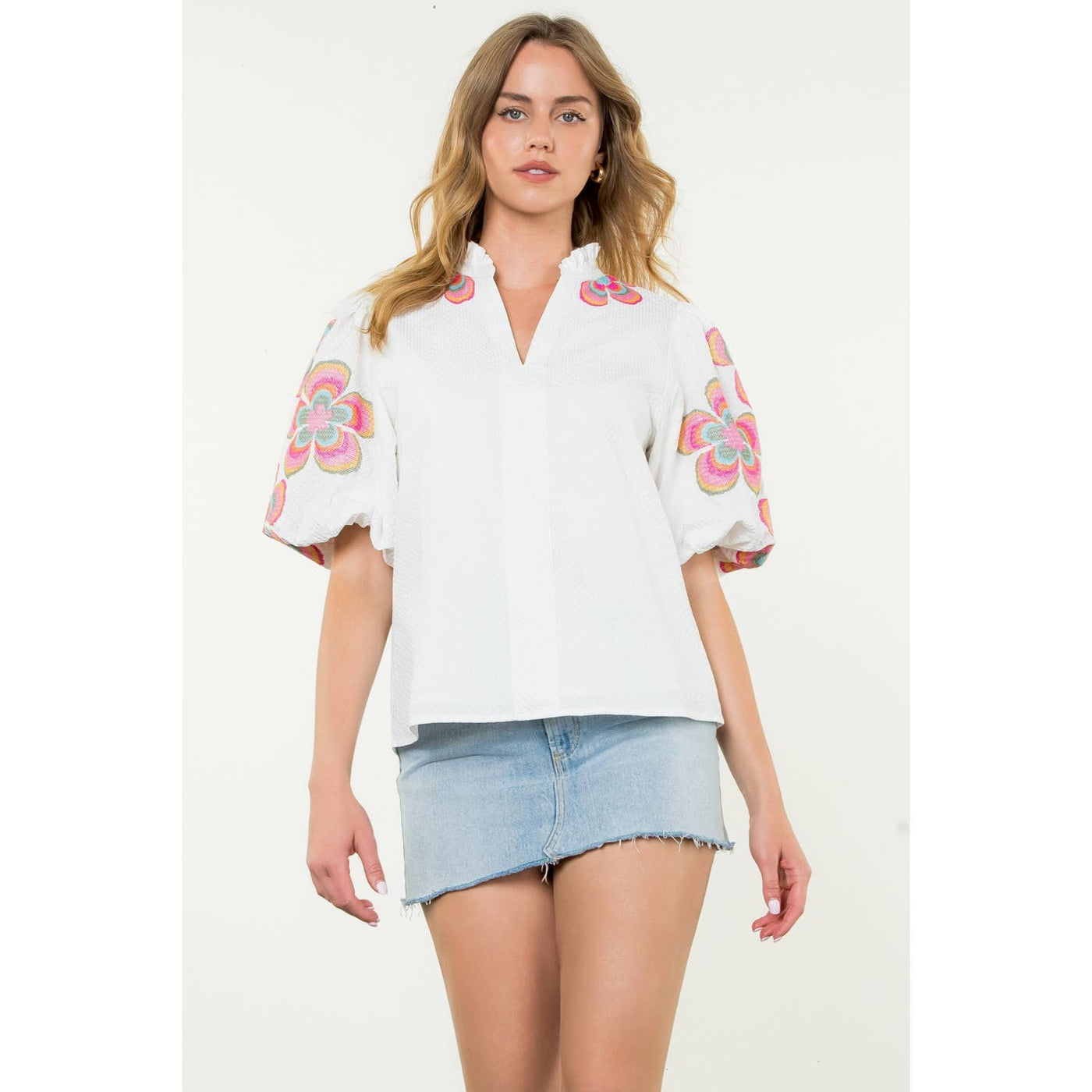 Gigi Embroidered Top