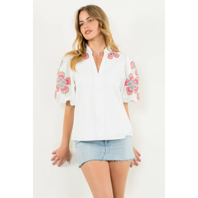 Gigi Embroidered Top