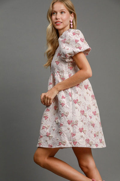 Belle Jacquard Mini Dress