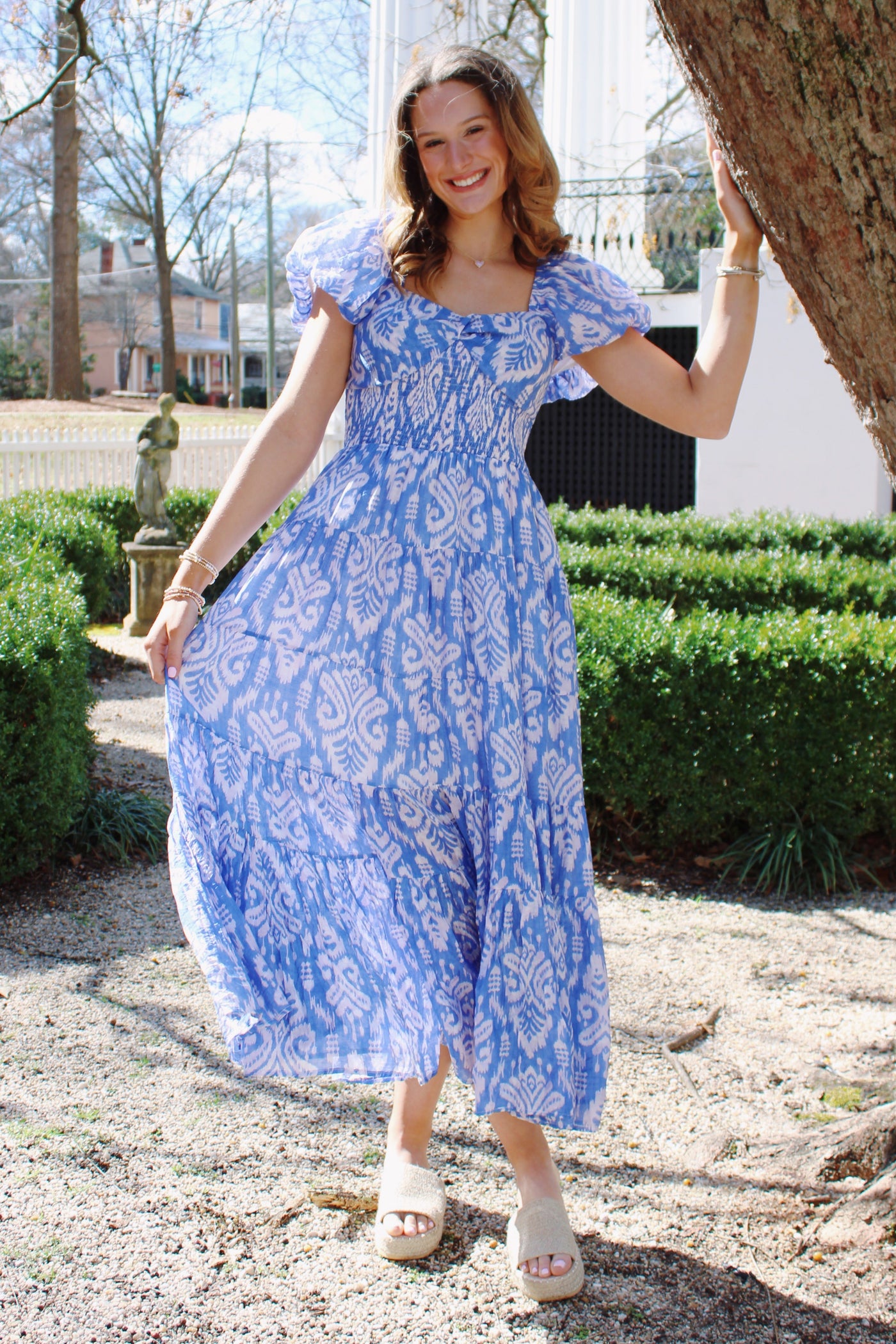 Moxie Tiered Midi Dress