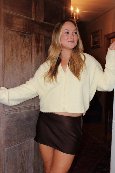 The Piper Cardigan - Butter Yellow