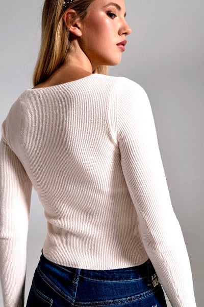 Cream Chenille Sweater