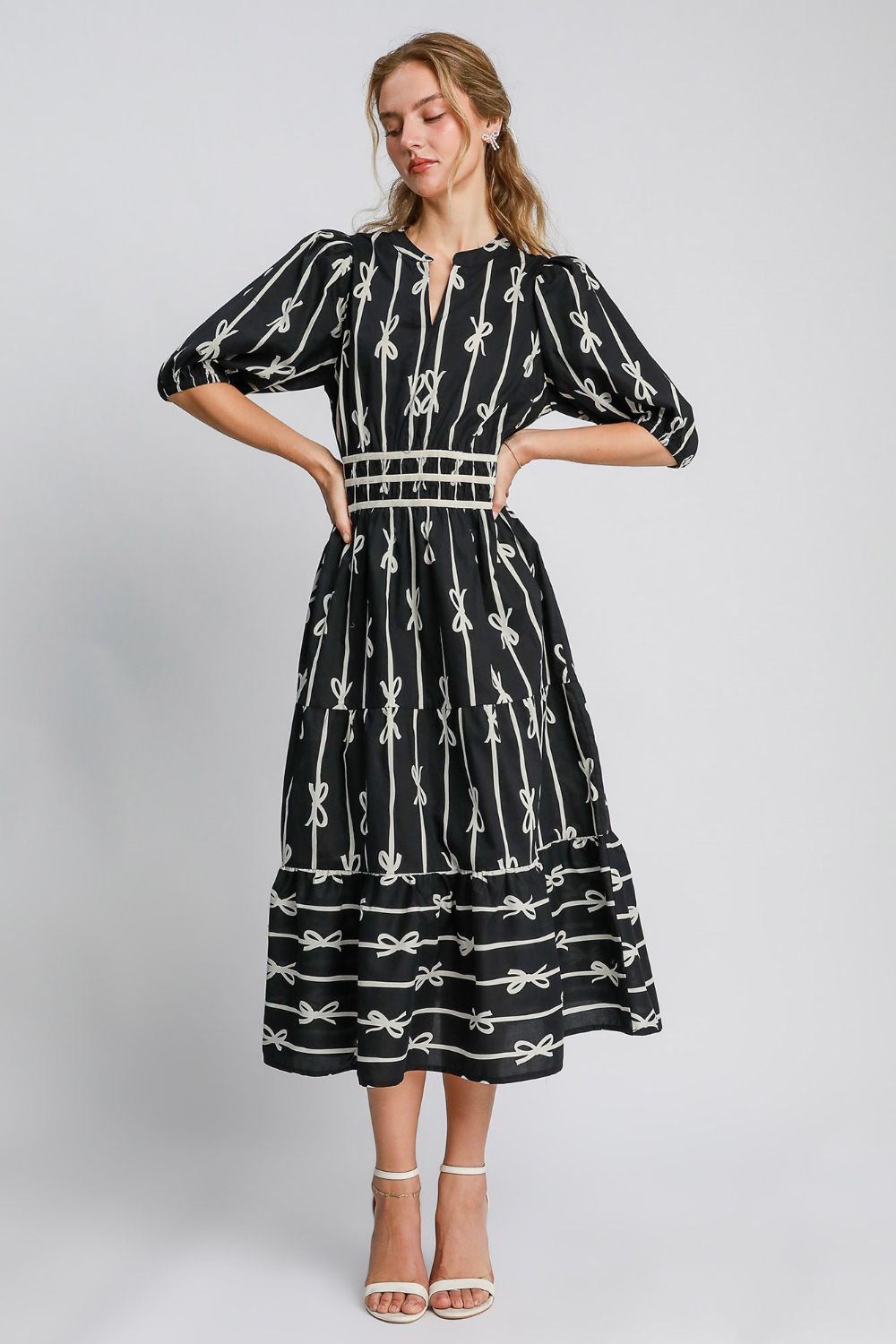 Prince Ribbon Midi Dress