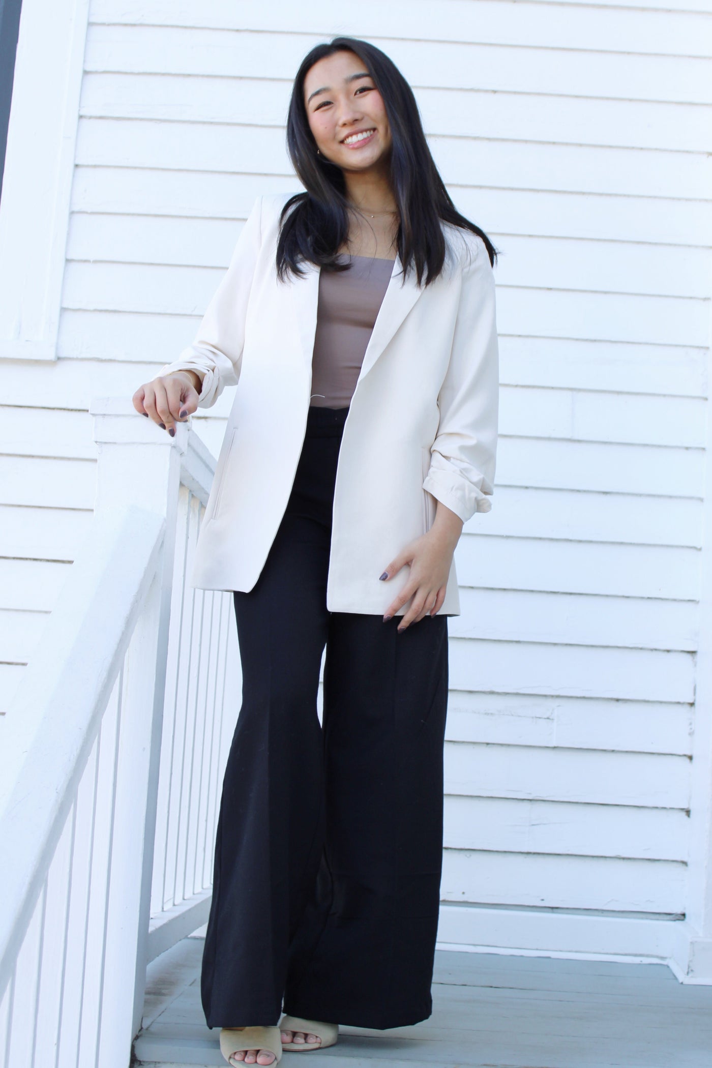 Michaela Blazer Jacket - Cream