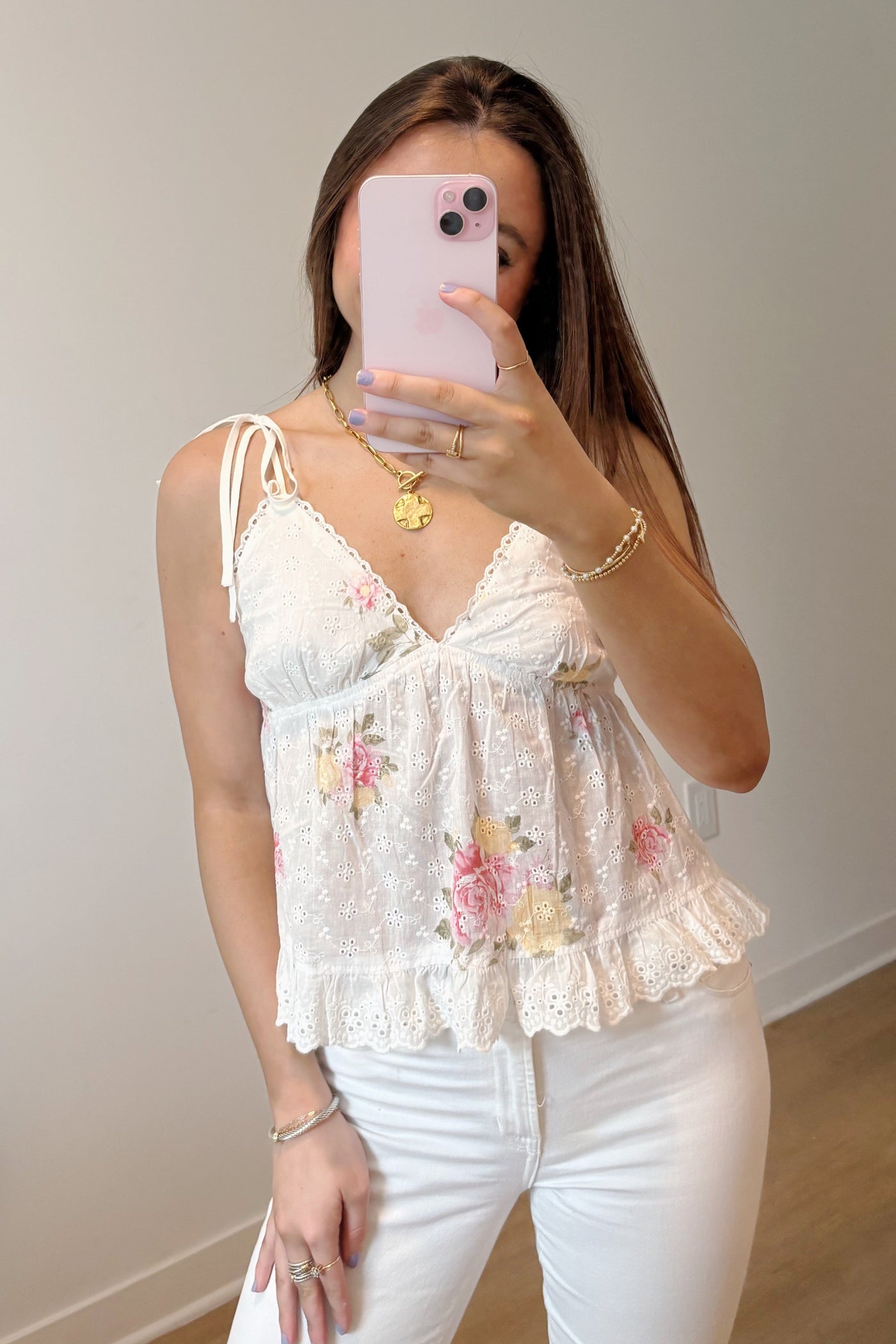 Camila Eyelet Top