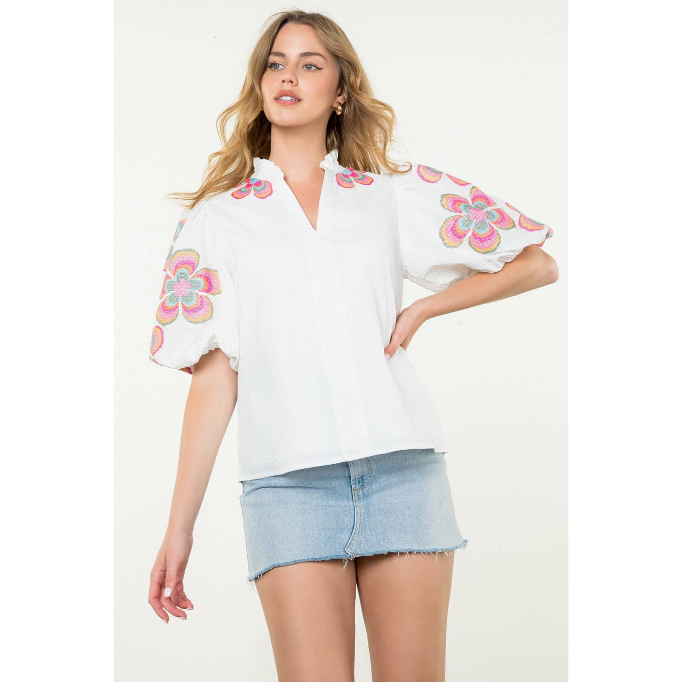 Gigi Embroidered Top