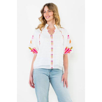 Mimi Embroidered Top