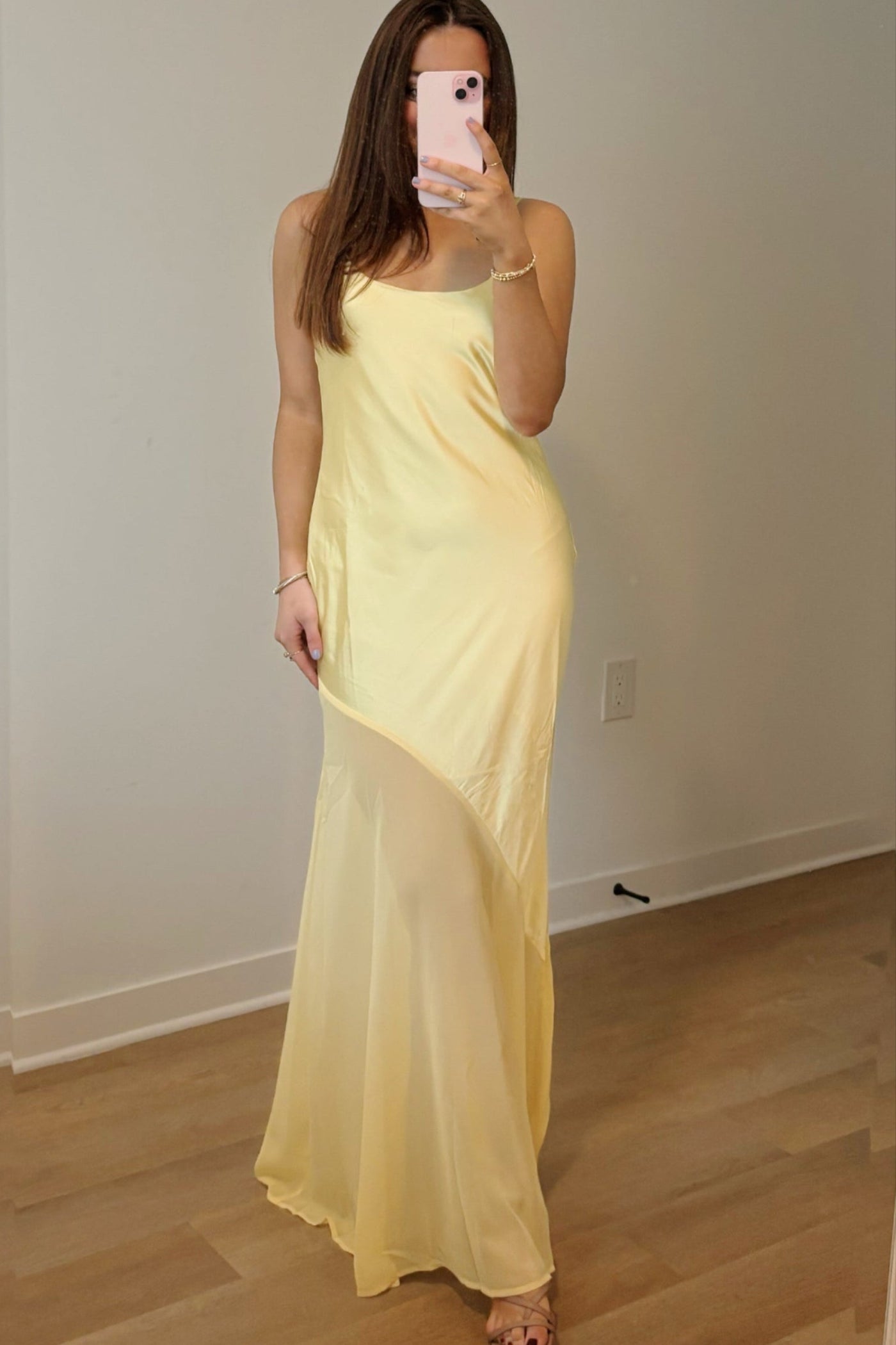 Pastel Yellow Maxi Dress