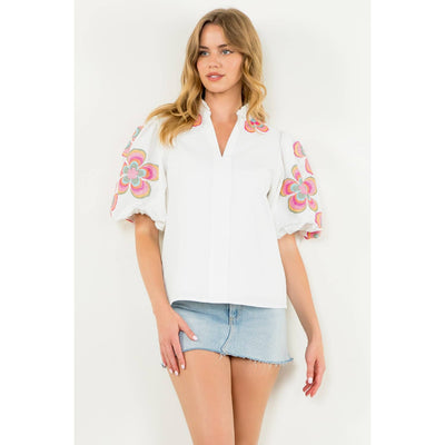 Gigi Embroidered Top