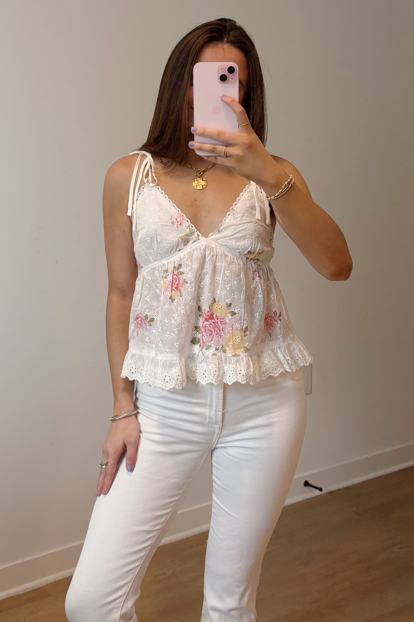 Camila Eyelet Top