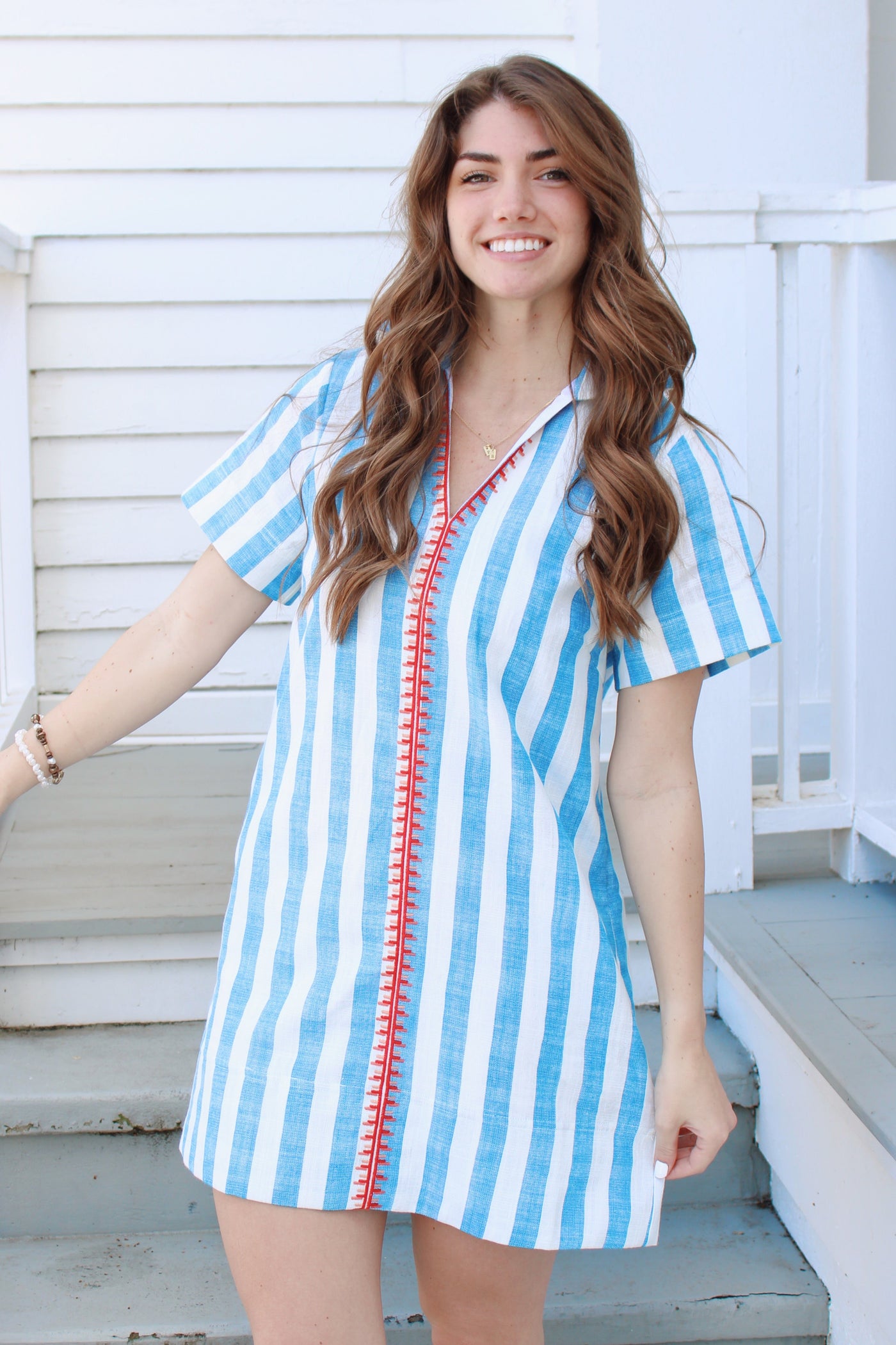 Birdie Striped Mini Dress