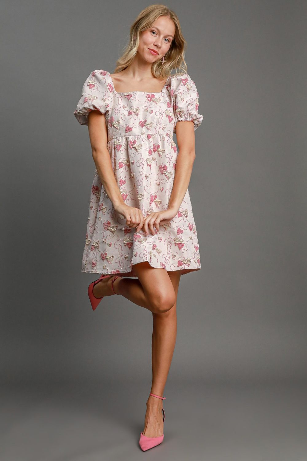 Belle Jacquard Mini Dress