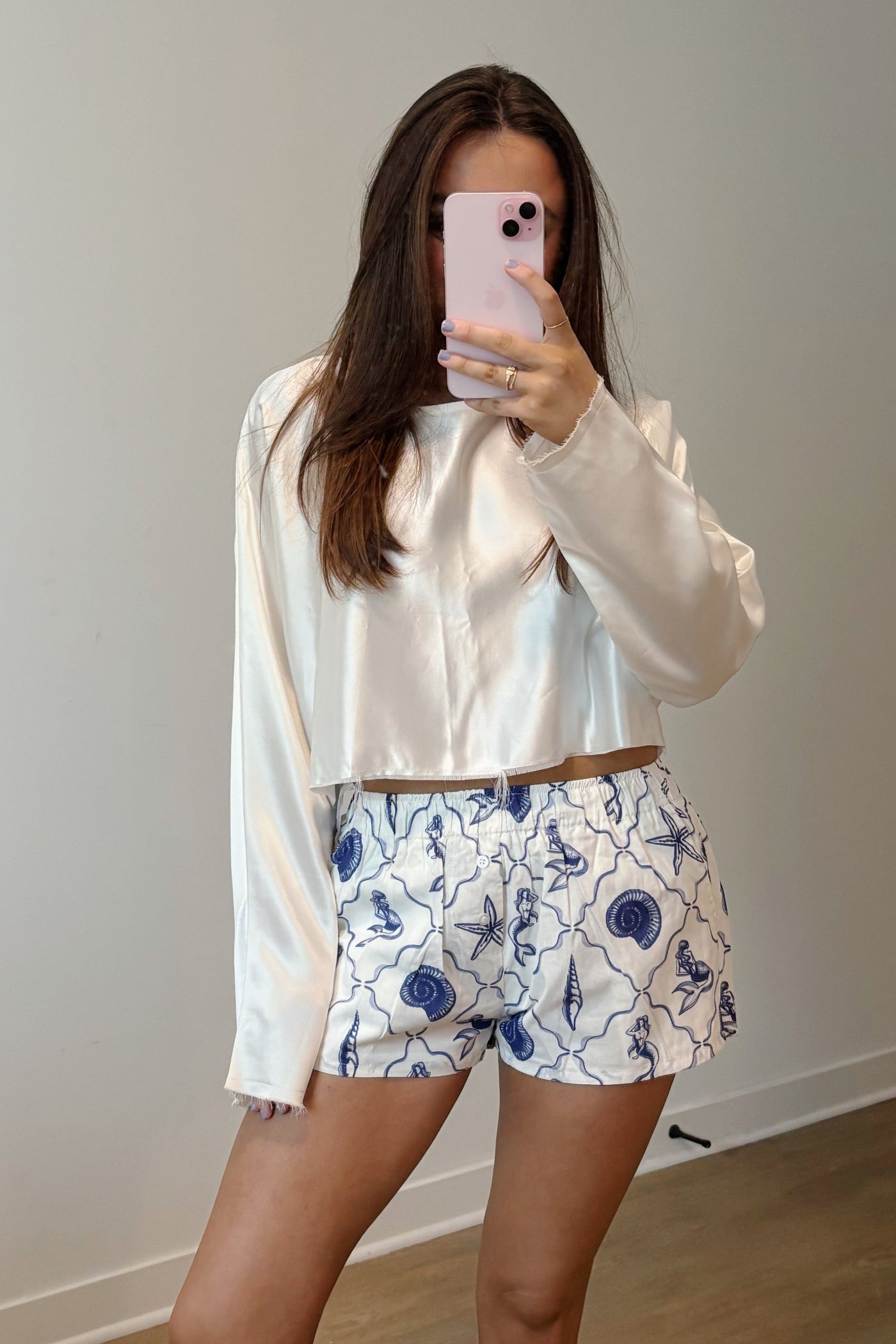 Mermaid Printed Shorts