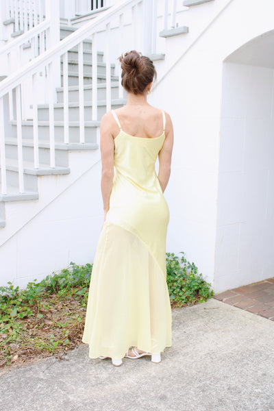 Pastel Yellow Maxi Dress