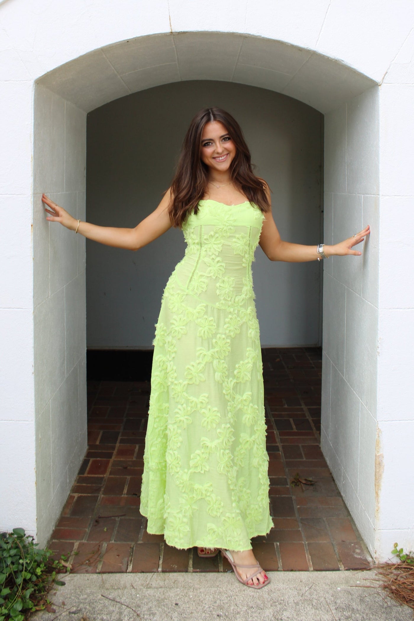 Sway Chartreuse Maxi Dress