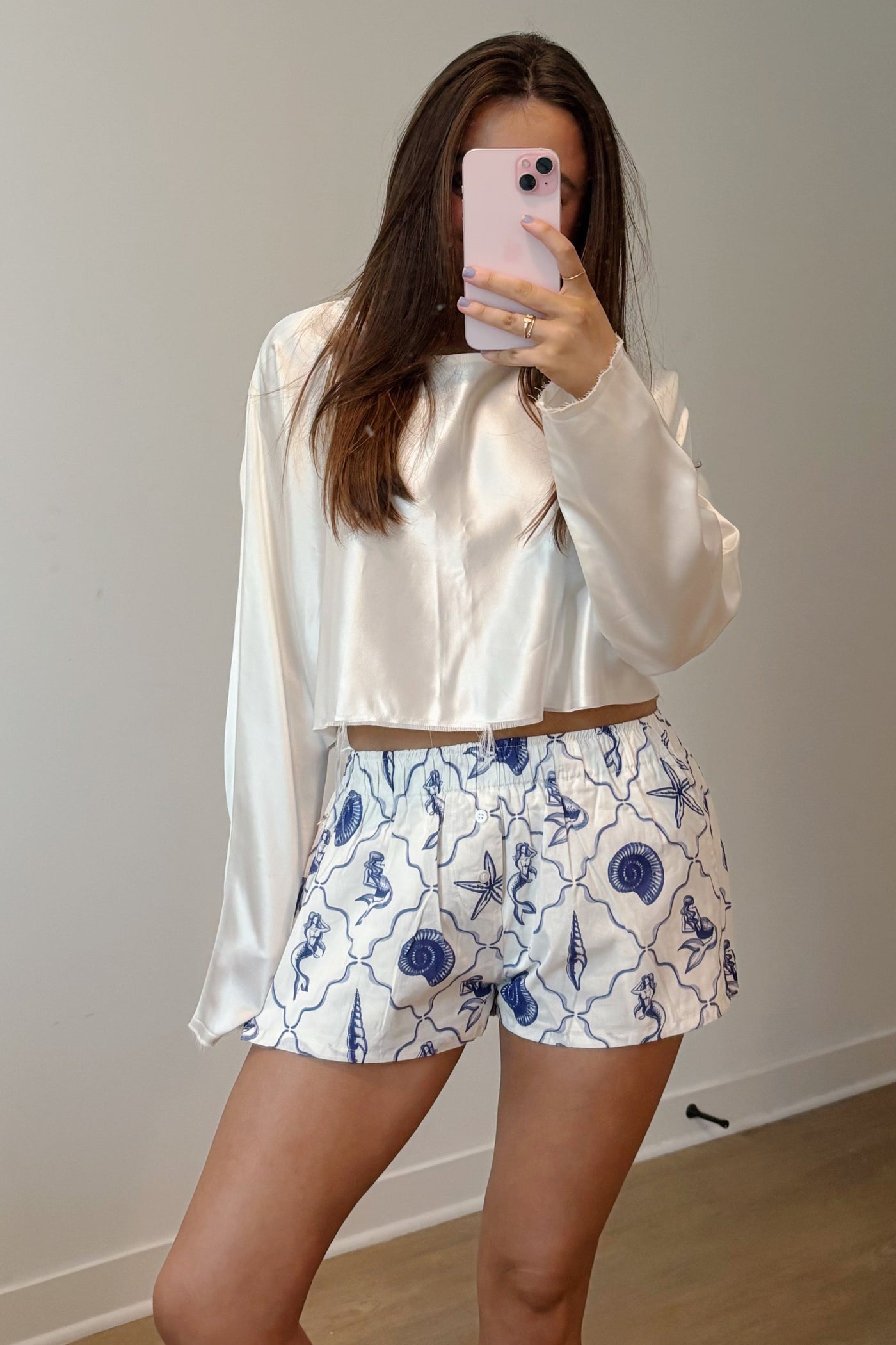 Mermaid Printed Shorts