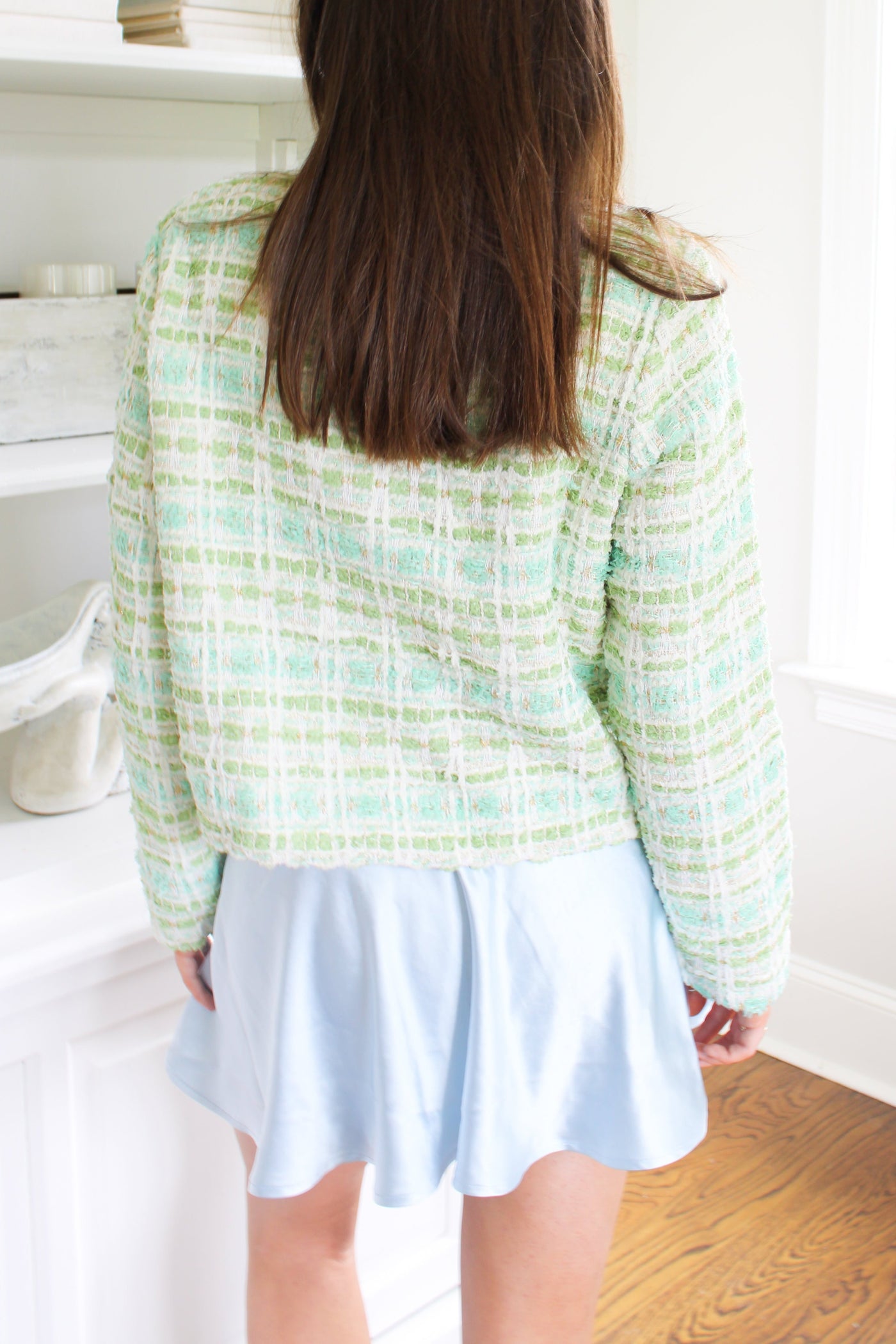 The Bouclé Jacket - Mint