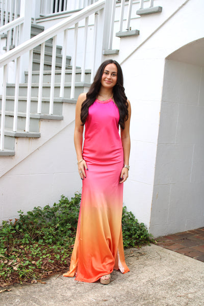 Made You Look Maxi Dress - Pink