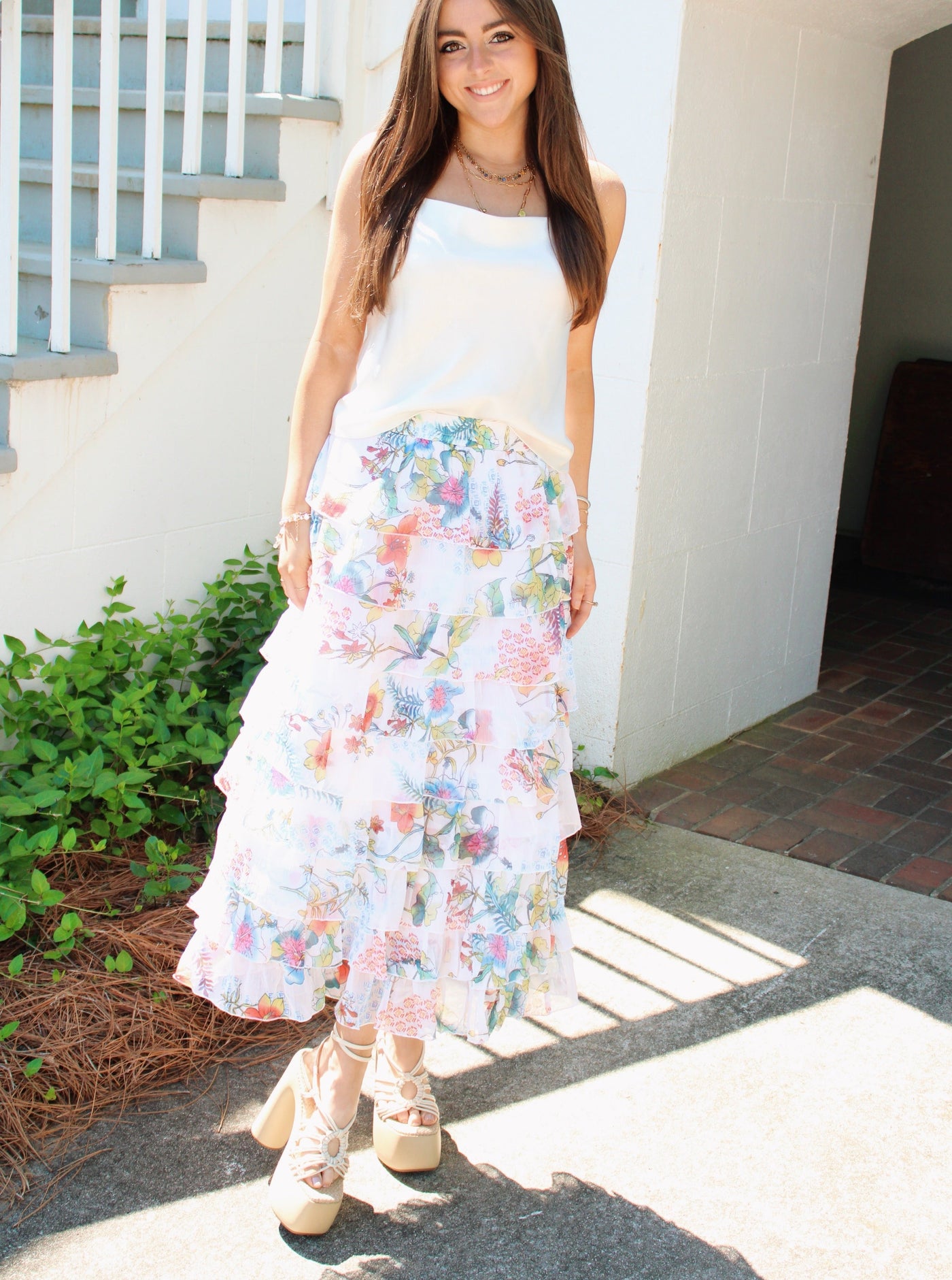 Rosa Tiered Maxi Skirt