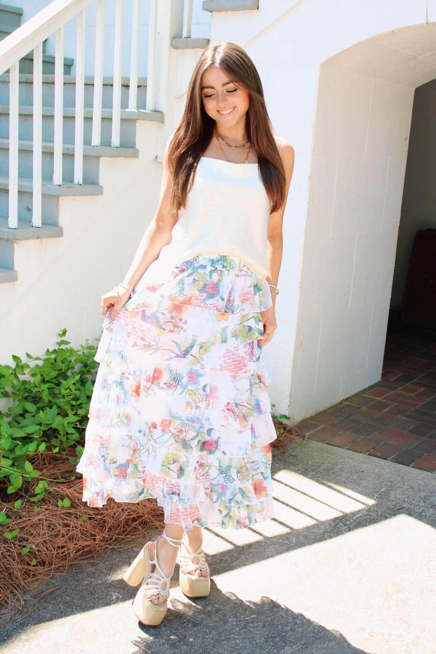 Rosa Tiered Maxi Skirt