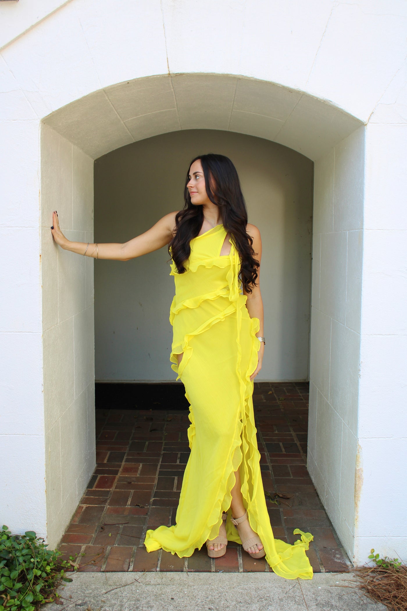 Allie Ruffle Maxi Dress