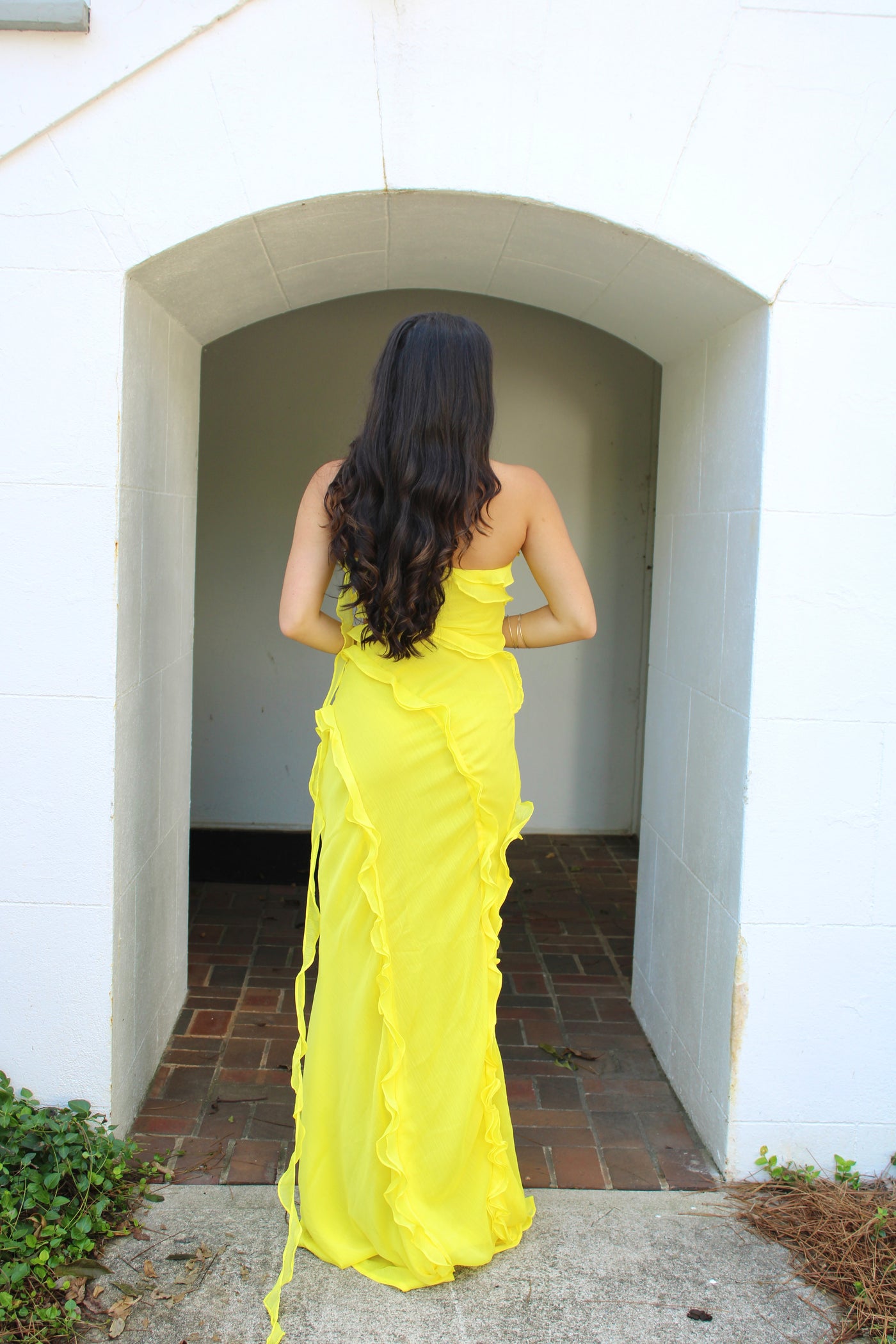 Allie Ruffle Maxi Dress