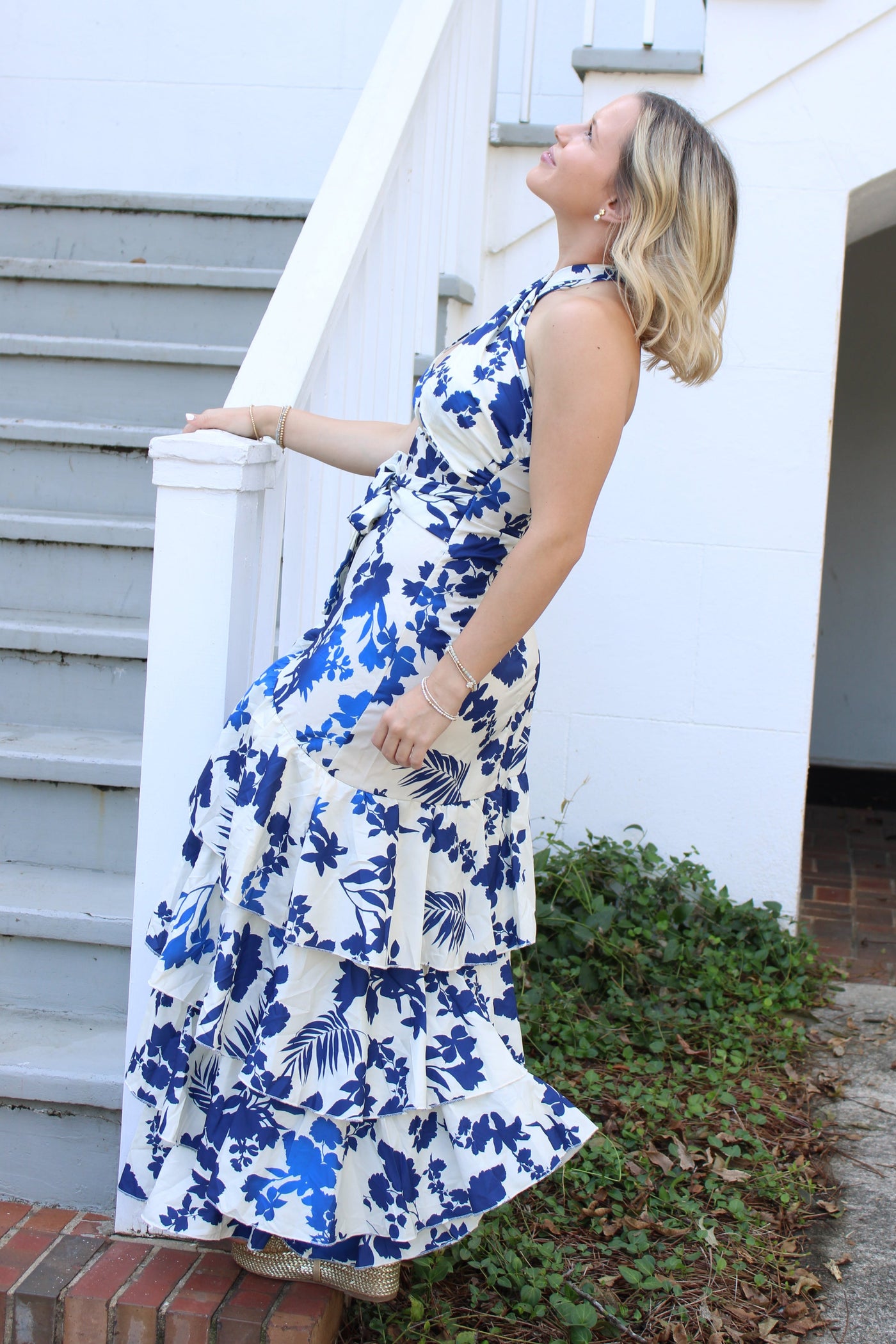 Hazel Ruffle Maxi Dress