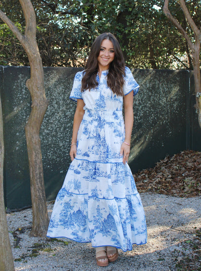 Countryside Toile Maxi Dress