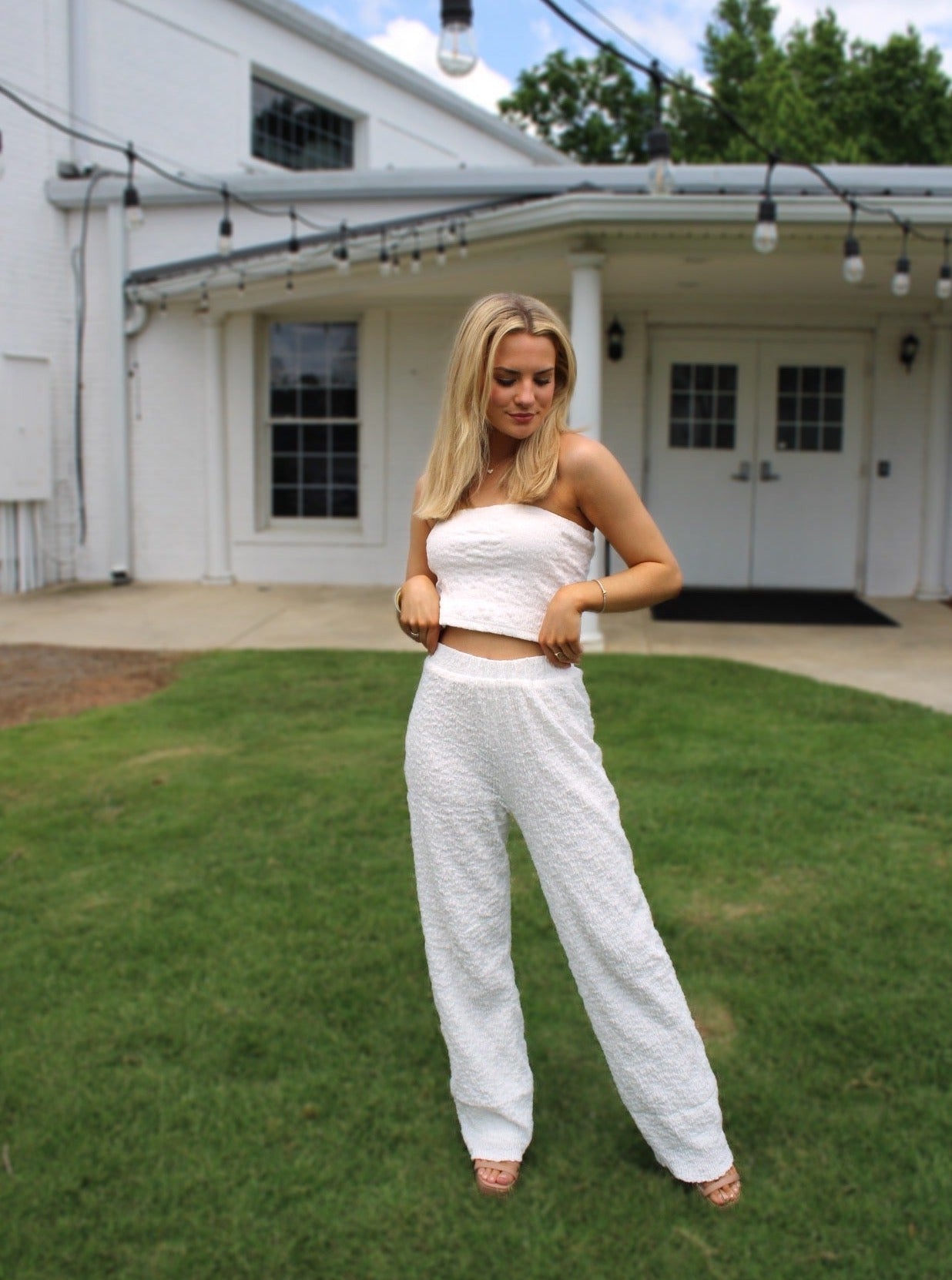 Emmy Textured Wide Pants