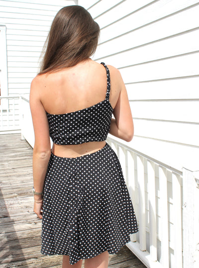 Milledge Polka Dot Mini Dress