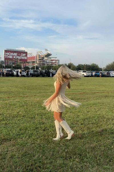 Cowgirl Fringe Mini Dress