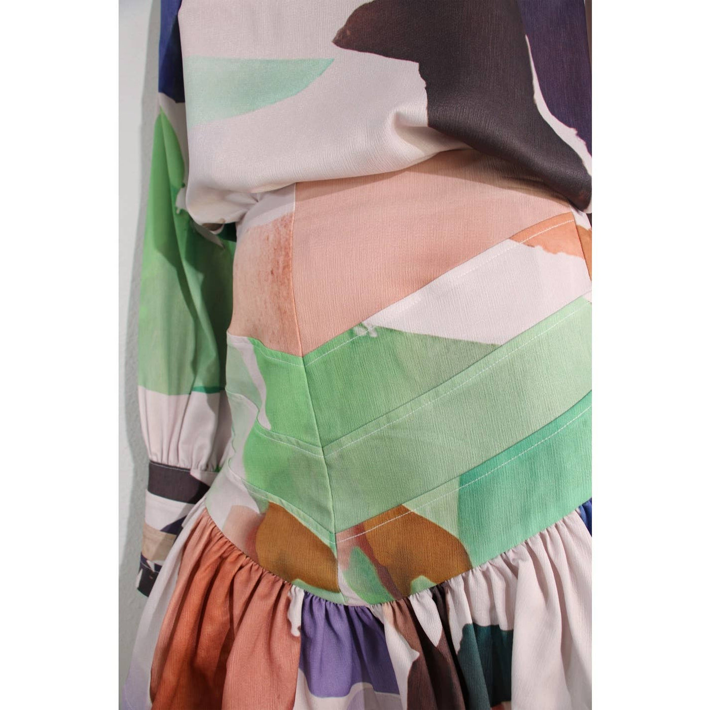 Calista Watercolor Skirt Set