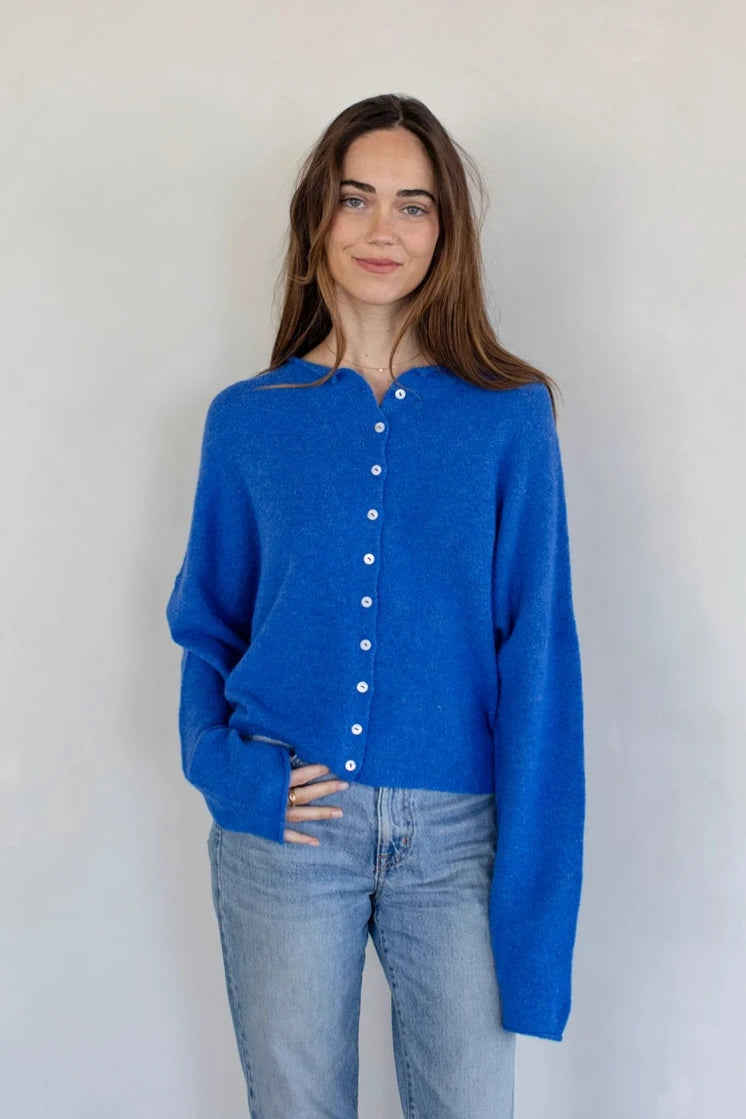 The Piper Cardigan - Royal Blue