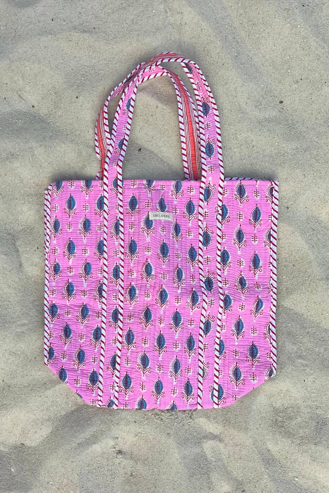 Pink Quilted Harbor Tote