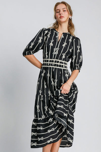 Prince Ribbon Midi Dress