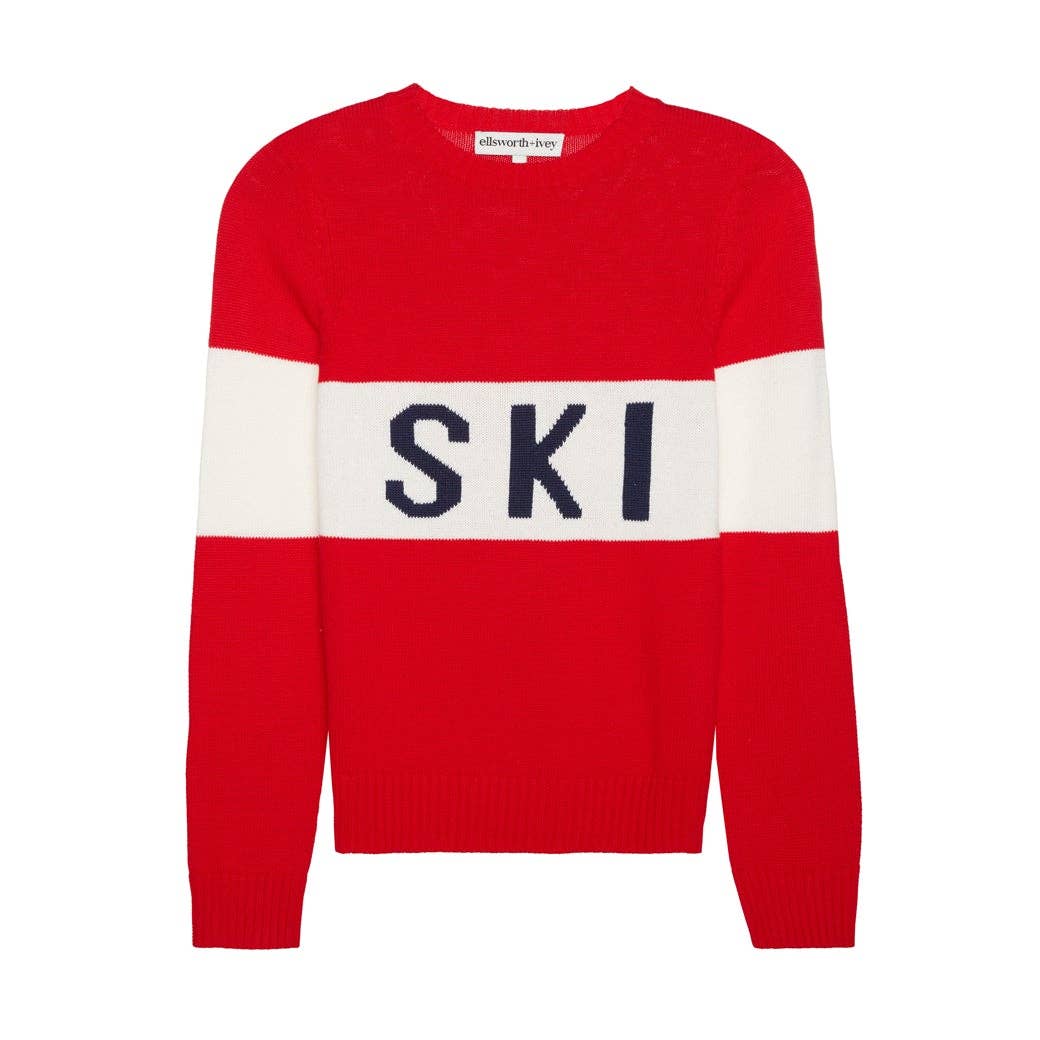 Red Block SKI Sweater