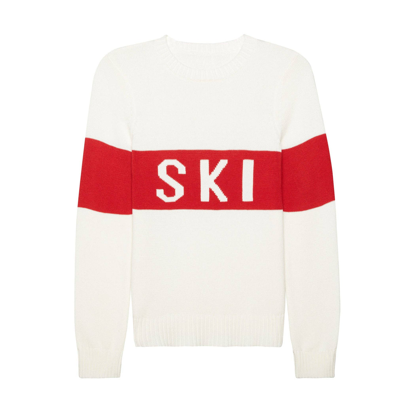 White Block SKI Sweater