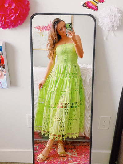 Spring Fling Lace Midi Dress